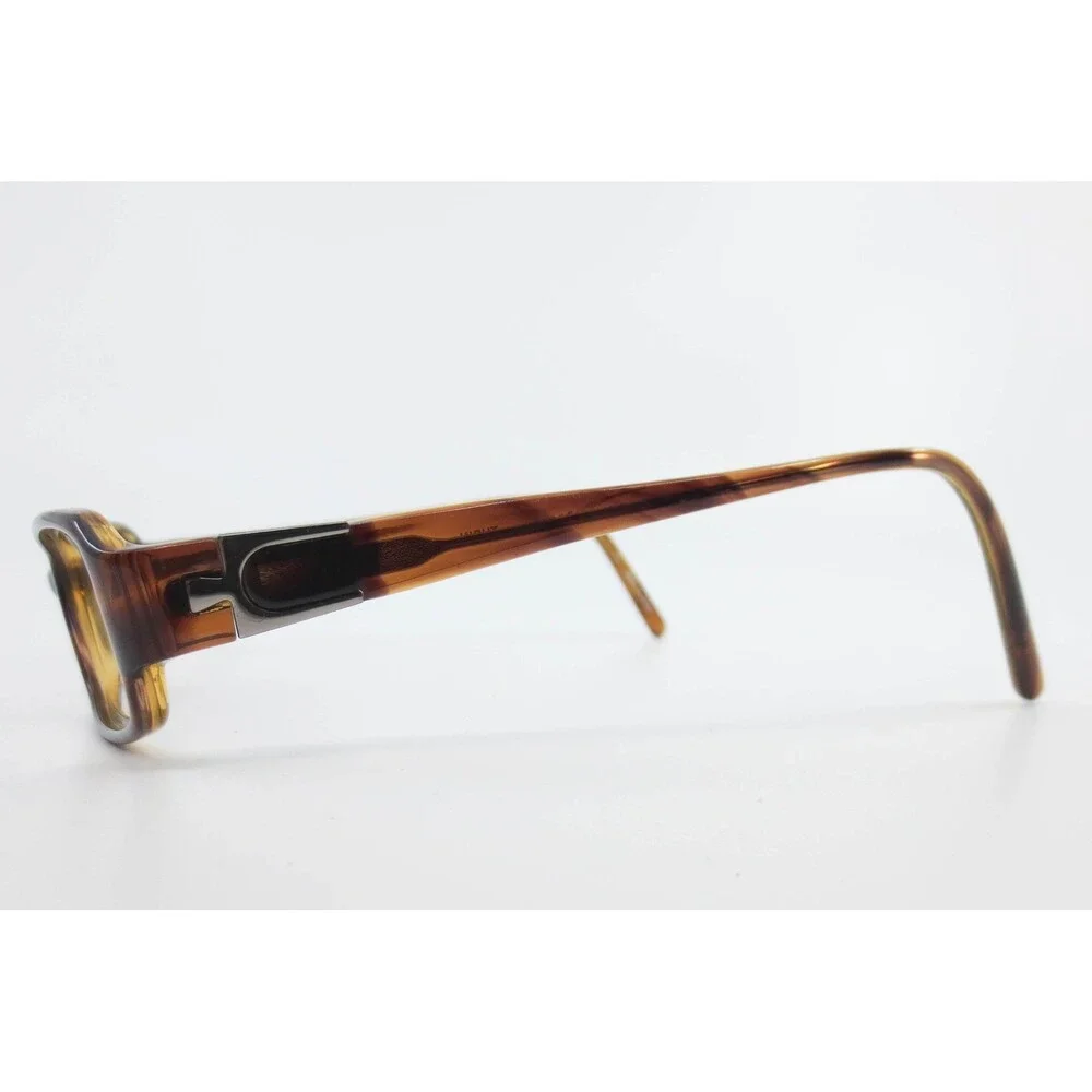 Bulova Turin Amber Gunmetal Rectangular Eyeglasses Frames 51-16-135 36245